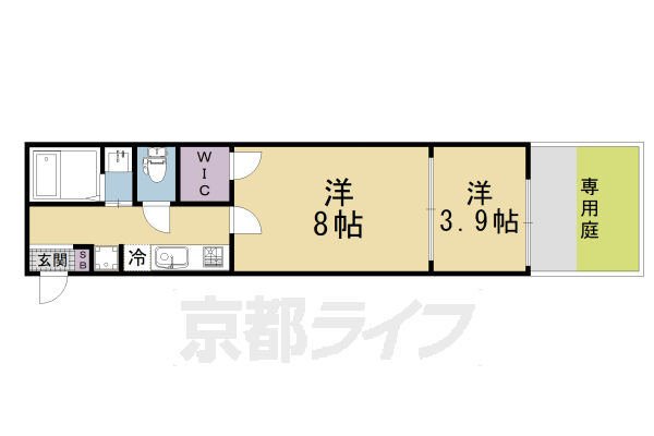 ■2K：洋3.9×LDK8×K3（32.77 ㎡）
