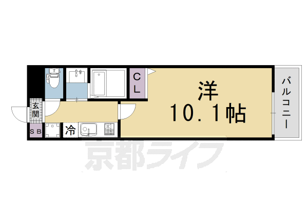 ■1K：洋10.1×K2(27.53 ㎡）