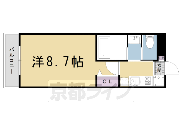 1K:洋8.7×K2(26.46㎡)