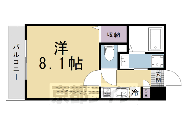 1K:洋8.1×K2(24.12㎡)