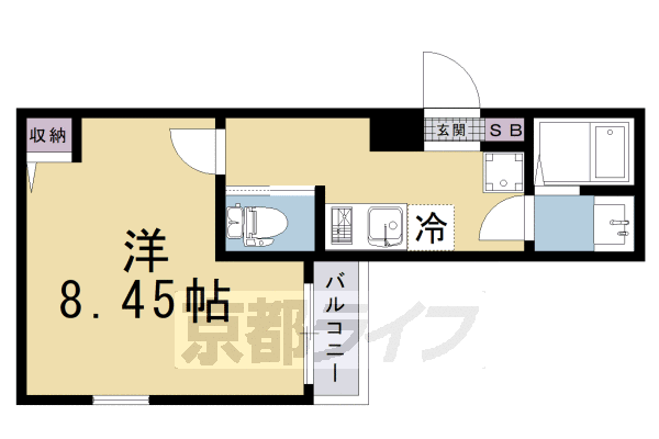 1K:洋8.45×K3(26.88㎡)