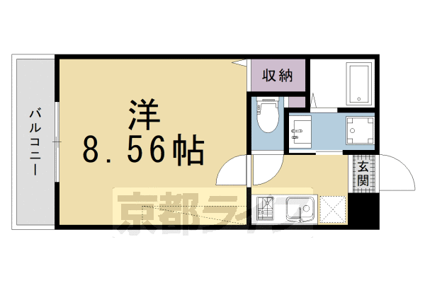 1K：洋8.56×K2(24.84㎡)