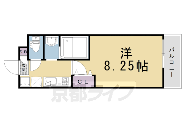 1K：洋8.25×K2(24.6㎡)