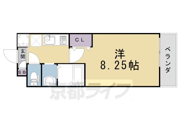 1K：洋8.25×K2(24.6㎡)