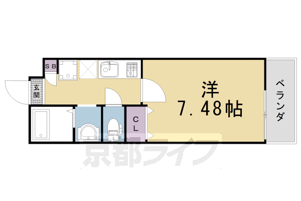 1K：洋7.48×K2(23.78㎡)