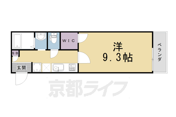1K：洋9.3×K2(28.42㎡)