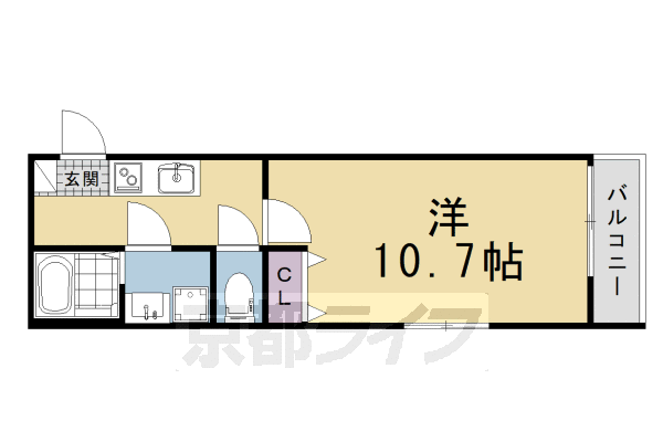 1K：洋10.7×K2(30.15㎡)