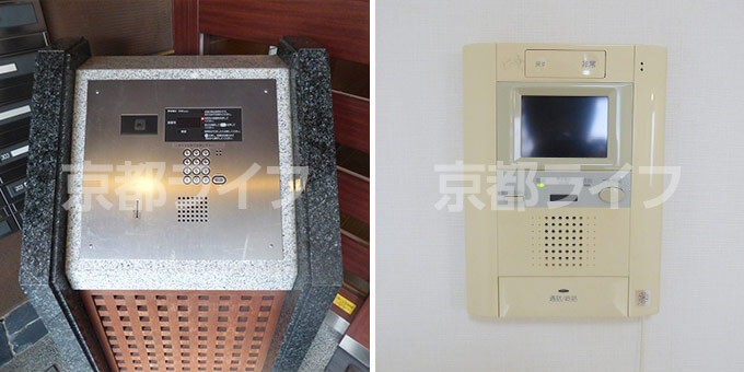 オートロックやTVホン、一人暮らしでも安心の防犯設備