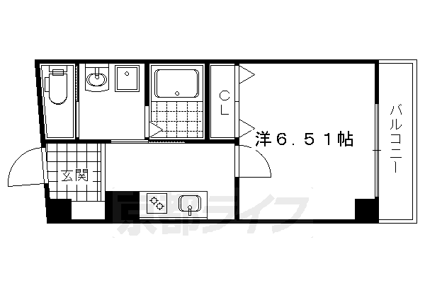1K：洋6.51×K2（24.25 ㎡）