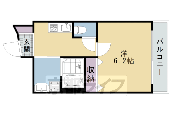1K：洋6.29×K2（22.78 ㎡）