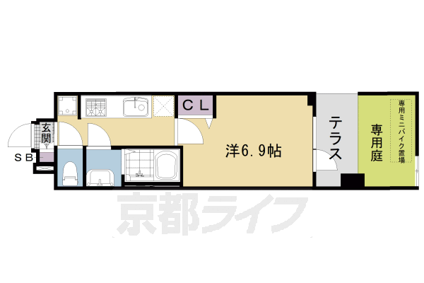 1K：洋6.9×K2(23.2㎡)