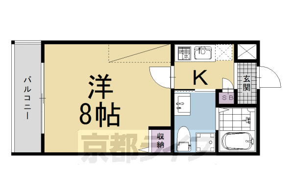 1K：洋8×K2（23.26 ㎡）