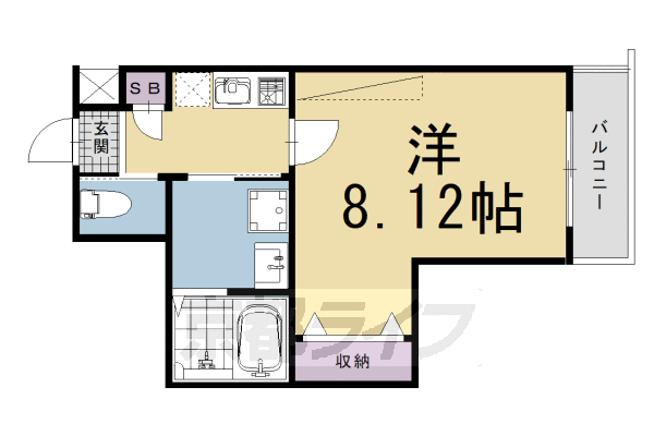 1K：洋8.12×K2（24.32 ㎡）