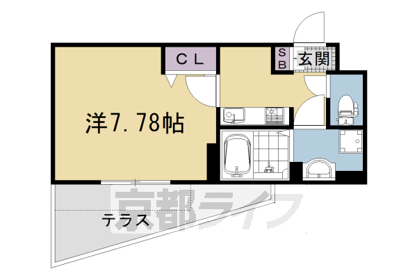 1K：洋7.78×K2(25.74㎡)