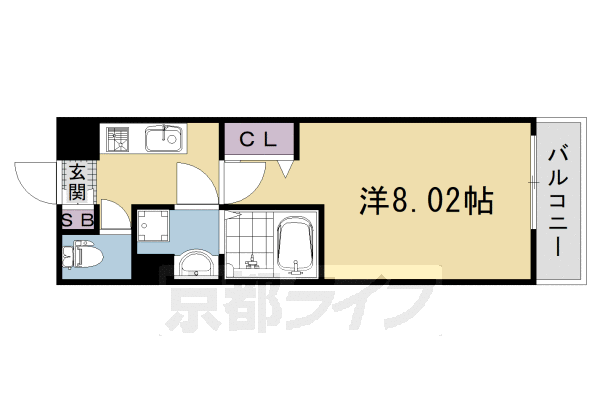 1K：洋8.02×K2(25.28㎡)