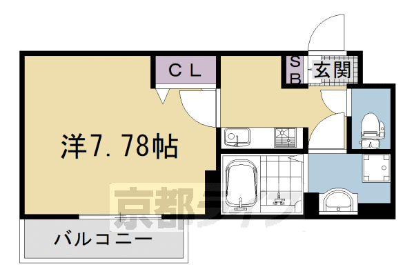 1K：洋7.78×K2(25.74㎡)