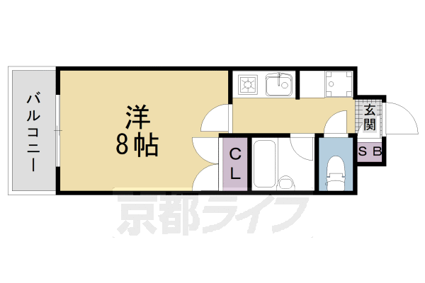 ■1K：洋8.8×K2(26.71㎡)