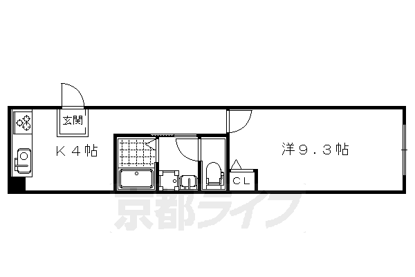 1K:洋9.3×K4(29.34㎡)