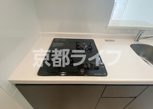 2口コンロ付