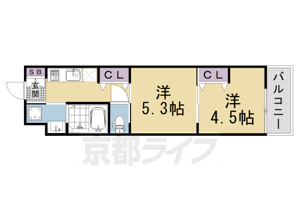 2K:洋4.9×洋5.3×K2.5(31㎡)
