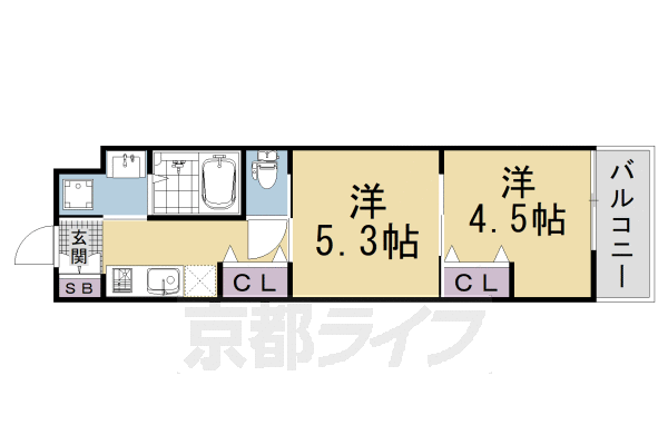 2K:洋4.9×洋5.3×K2.5(31㎡)