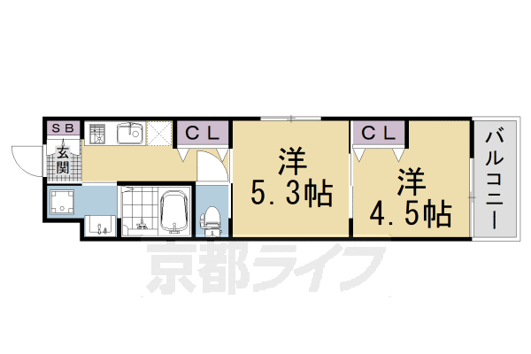 2K:洋4.5×洋5.3×K2.5(31㎡)