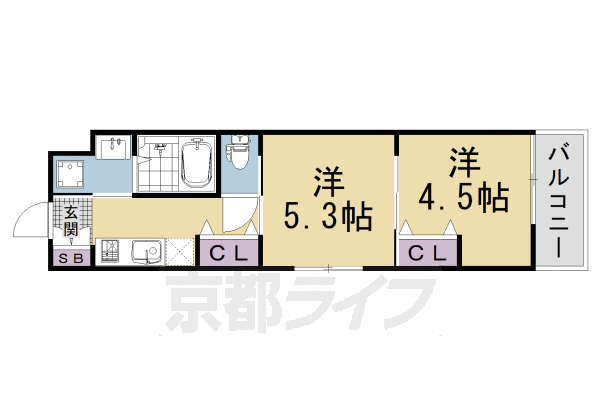 2K:洋4.5×洋5.3×K2.5(31㎡)