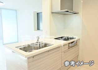 3口コンロ付カウンターキッチン