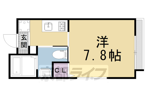 1K：洋7.8×K2(23.2㎡)