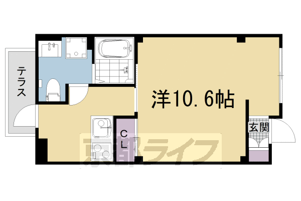 ■1K：洋10.6×K2(29.92 ㎡)