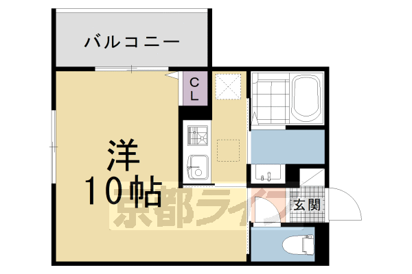 ■1K：洋10×K2.3(29.44 ㎡)