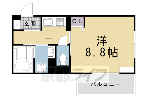 ■1K：洋8.8×K3(29.44 ㎡)
