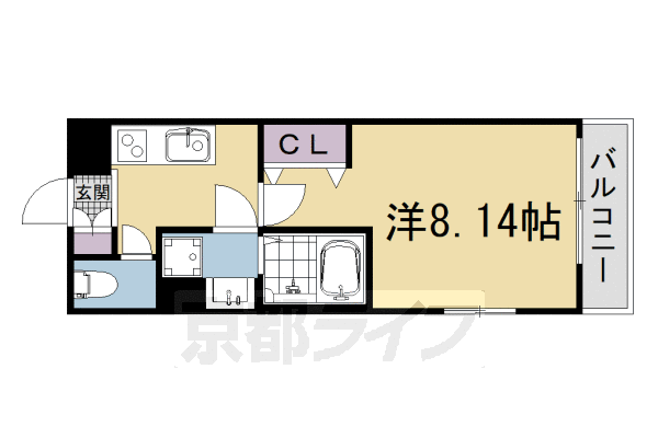 1K：洋8.14×K3(25.59㎡)