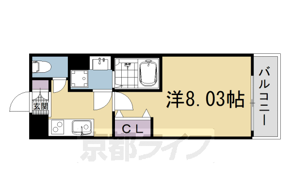 1K：洋8.03×K3(25.19㎡)