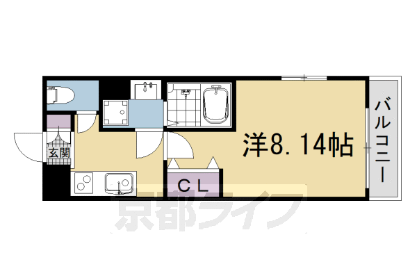 1K：洋8.14×K3(25.59㎡)