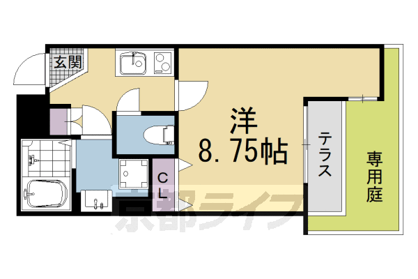 1K：洋8.75×K2.5(26.42㎡)