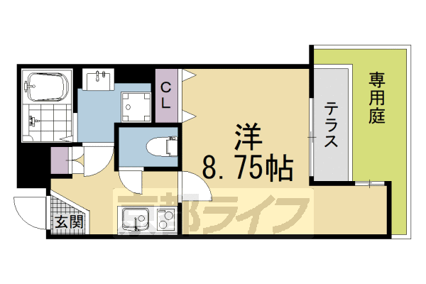 1K：洋8.75×K2.5(26.42㎡)