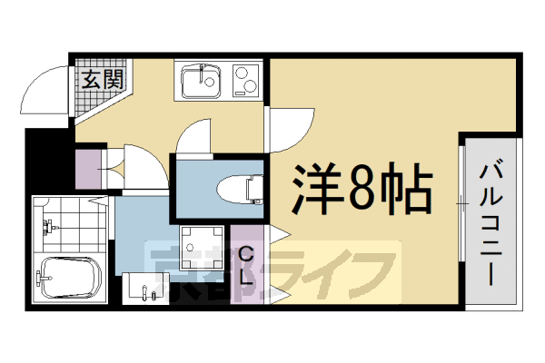 1K：洋8×K2.5(25.21㎡)