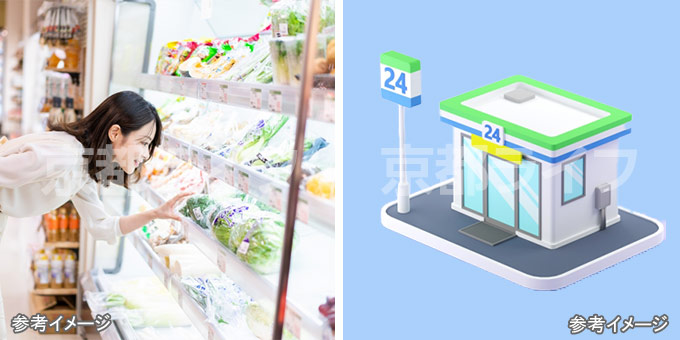 コンビニやスーパー、買い物しやすい周辺環境
