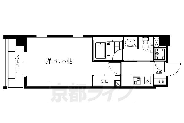 1K：洋8.8×K2（26.8㎡）