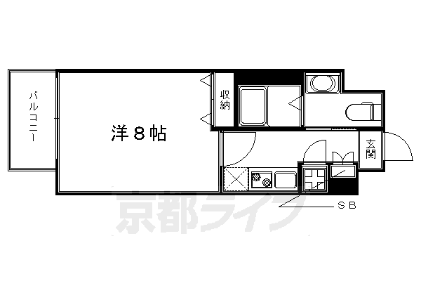 1K：洋8×K3（26.46㎡）