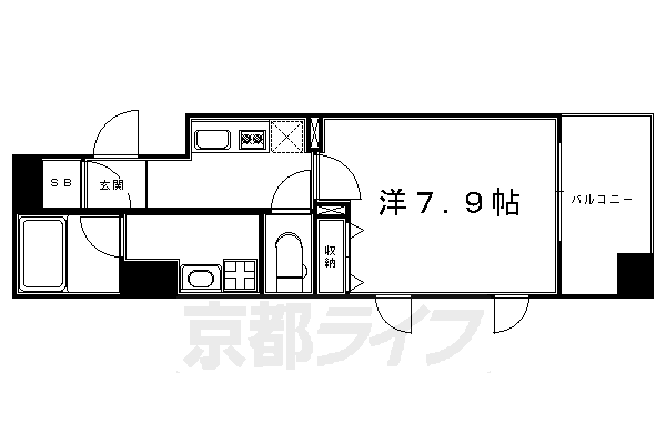 1K：洋7.9×K3（28.22㎡）