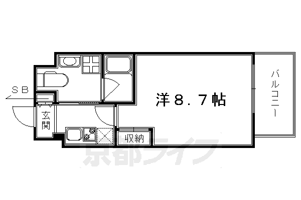 1K：洋8.5×K3（26.1㎡）