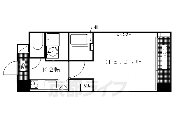 1K:洋8.07×K2(25.98㎡)