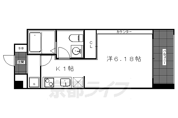 1R:洋6.18×K1(22.46㎡)