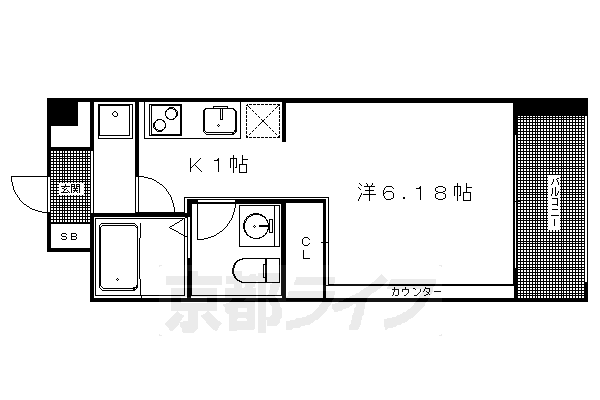 1R:洋6.18×K1(22.46㎡)