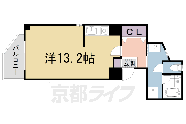 ■ワンルーム：洋13.2(33.22 ㎡)