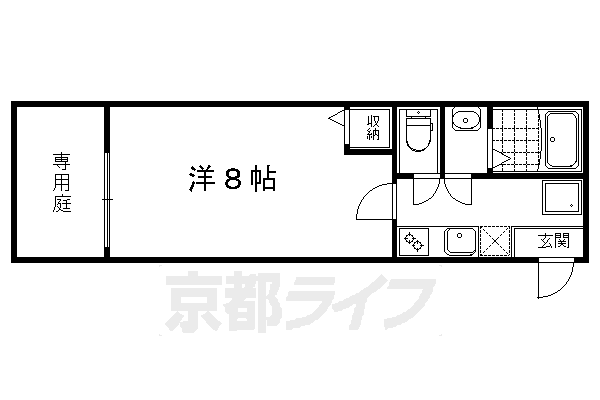 ■1K：洋8×K2(22.36 ㎡)