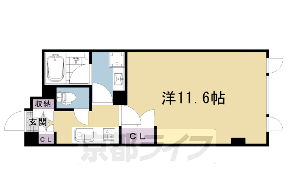 1K:洋11.6×K3.1（32.86㎡）