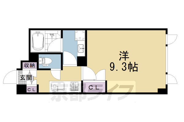 1K:洋9.3×K3.1（29.06㎡）